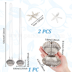 Schmucksets mit Ozeanmotiven&nbsp;SJEW-GA0001-05