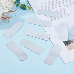 40 Stück leere Namenskarten aus Aluminium&nbsp;DIY-DC0003-12P