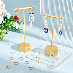 8 par de accesorios para pendientes de aro de latón&nbsp;KK-AR0002-74