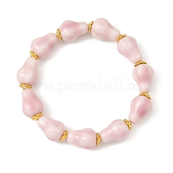 Bracelets extensibles en perles de porcelaine faits à la main&nbsp;BJEW-JB14448