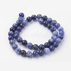 Chapelets de perles en sodalite naturel&nbsp;G-G735-58-8mm-A