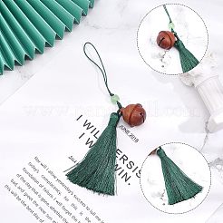 Décorations de pendentif en bois en forme de cloche&nbsp;HJEW-WH0042-54A