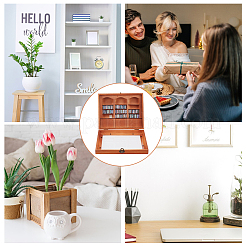 Holzbücherregal mit Büchern Minimodell&nbsp;DJEW-WH0596-027
