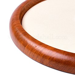 Vassoio espositore per gioielli in legno rotondo piatto&nbsp;ODIS-P008-20B