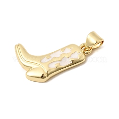 Pendentifs d'émail en laiton &nbsp;KK-H267-117G-02