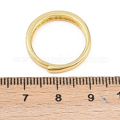 Verstellbare Fingerringe aus Messing mit Mikropflaster und Zirkonia für Damen&nbsp;RJEW-Z113-24G