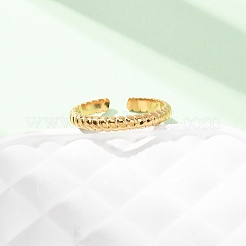 Anillos de puño abiertos de acero inoxidable 304 para mujer&nbsp;RJEW-K309-11C-G