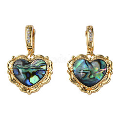 Anhänger aus synthetischer Abalone-Muschel/Paua-Muschel&nbsp;KK-N233-250