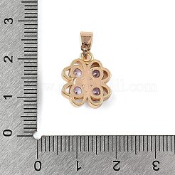 Pendenti in ottone con zirconi cubici&nbsp;KK-E795-20KCG-01