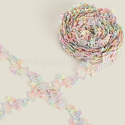 Ruban de dentelle en polyester fleur 5 yards&nbsp;OCOR-GF0004-95A