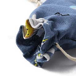 Geschenktüten aus Baumwolle und Leinen mit Kordelzug&nbsp;LS-ABAG-TAC0006-07B