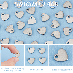 100 Stück 304 Edelstahl-Stanz-Leeranhänger&nbsp;FIND-UN0015-55