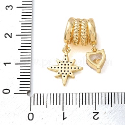 Messing mikro pflastern kubik zirkonia europäisch baumeln charme&nbsp;CU-CBA2C2D-17G-01