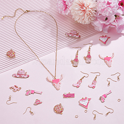 DIY-Sets zum Herstellen von Ohrringen/Halsketten&nbsp;DIY-ME0001-86