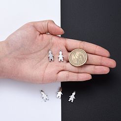 Pendentifs en acier inoxydable 304 résistant au ternissement&nbsp;LS-STAS-I140-12S