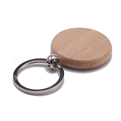 Llavero de madera de haya&nbsp;KEYC-WH0004-10