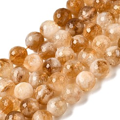 Fili di perle di citrino naturale riscaldate&nbsp;G-D359-A01-10mm
