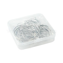 32 Stück 4 Stile Eisen Huggie Creolen Zubehörse&nbsp;IFIN-FS0001-49B