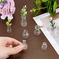 7 stücke 7 arten glas vase miniatur blumentopf ornamente&nbsp;AJEW-FH0007-02