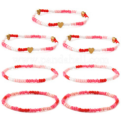 6 Stück Stretch-Armband-Set aus Glasperlen in 3 Stilen&nbsp;CC4522-1