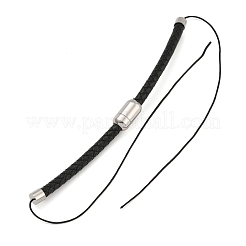 Fabrication de bracelet en cuir tressé noir&nbsp;MAK-F037-01P