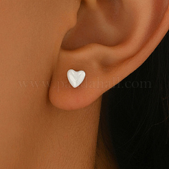 Pendientes de porcelana con forma de corazón&nbsp;WG0016-1