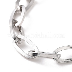 Bracelet chaîne en acier inoxydable 304 anti-ternissement pour hommes et femmes&nbsp;LS-BJEW-E031-05B-P