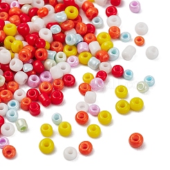 4200 pz 7 colori perline di semi di vetro rotonde con vernice da forno&nbsp;SEED-YW0001-71