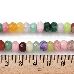 Gefärbt natürlichen weißen Jade Perlen Stränge&nbsp;X-G-F753-06C