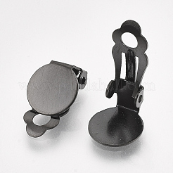 Accesorios para pendientes con clip de acero inoxidable 304 con electroforesis&nbsp;STAS-T045-33B