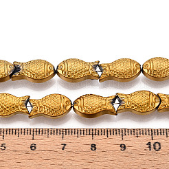 Chapelets de perles en verre électroplaqué&nbsp;EGLA-T025-03G