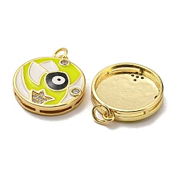 Vrais pendentifs en laiton plaqué 18k or véritable&nbsp;KK-L209-009G-01