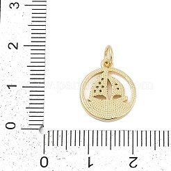 Pendentifs avec zircon cubiques à micro-pavés en laiton&nbsp;KK-I723-47G