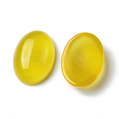 Natürliche gelbe Achat Cabochons&nbsp;X-G-A029-01-05