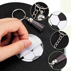 Kits de fabrication de porte-clés pendentifs en acrylique avec ballon de sport à faire soi-même&nbsp;DIY-SP0001-44D