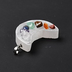 Pendentifs en pierres précieuses naturelles chakra&nbsp;G-K328-01P