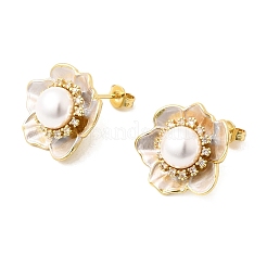 Orecchini a lobo in argento con zirconi cubici a micro pavé&nbsp;CU-CBABA66-12B-G