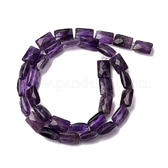 Natürlichen Amethyst Perlen Stränge&nbsp;G-G286-D01-8x12mm