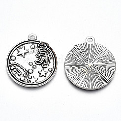 Supports de pendentif d'émail en alliage de style tibétain&nbsp;TIBE-S323-005AS-RS