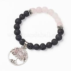 Natürlichen Edelstein Charme Armbänder&nbsp;BJEW-JB03252