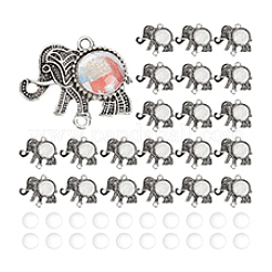 DIY Blank Elefanten Legierung Verbinder Charms Herstellungsset&nbsp;DIY-GA0006-81