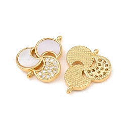 Verbindungsstücke aus natürlicher weißer Muschelblume&nbsp;KK-Z140-09G