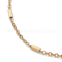 Collar de cadena satélite de acero inoxidable 304 con revestimiento iónico (IP) para hombres y mujeres&nbsp;STAS-B039-13G