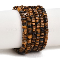 Natürlichen Tigerauge Perlen Stränge&nbsp;G-G345-C15-2x4mm