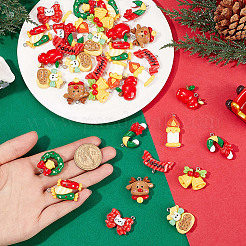 40 Stück 10 Stile Weihnachtsthema Kunststoffanhänger&nbsp;FIND-SC0011-40