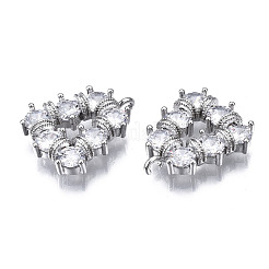 Pendentifs en zircone cubique incrustée de laiton&nbsp;ZIRC-S069-025P