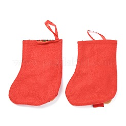 Tissu suspendu bas de noël&nbsp;HJEW-B003-03