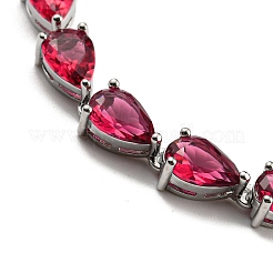 Bracelets à maillons en forme de goutte d'eau pour femmes&nbsp;BJEW-H604-01P-06