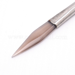 Poliermesser aus natürlichem Achat&nbsp;TOOL-WH0121-96