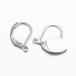 Anlaufgeschützte Ohrringbeschläge aus Edelstahl 304 mit Klappverschluss&nbsp;STAS-H376-100